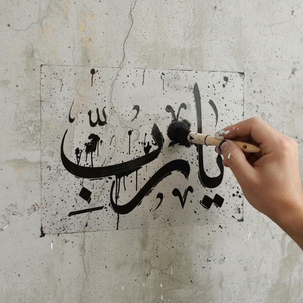 Arabic Calligraphy Stencil: Create a Unique Wall Decoration
