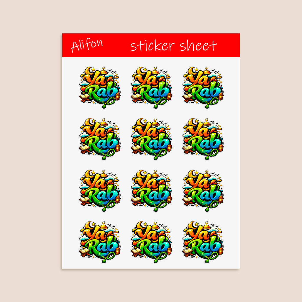Ya Rab Sticker sheet