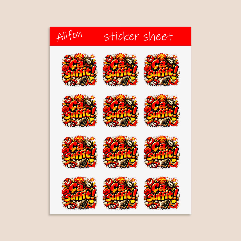 Ça suffit Sticker Sheet