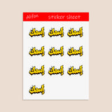 Planche de Stickers Plastifiés Personnalisés « Graffiti Arabe » – Votre Nom en Arabe, Style Street Art Urbain !