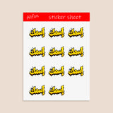 Planche de Stickers Plastifiés Personnalisés « Graffiti Arabe » – Votre Nom en Arabe, Style Street Art Urbain !