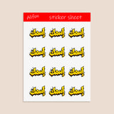 Planche de Stickers Plastifiés Personnalisés « Graffiti Arabe » – Votre Nom en Arabe, Style Street Art Urbain !