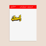 Planche de Stickers Plastifiés Personnalisés « Graffiti Arabe » – Votre Nom en Arabe, Style Street Art Urbain !