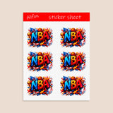 NBA Sticker Sheet