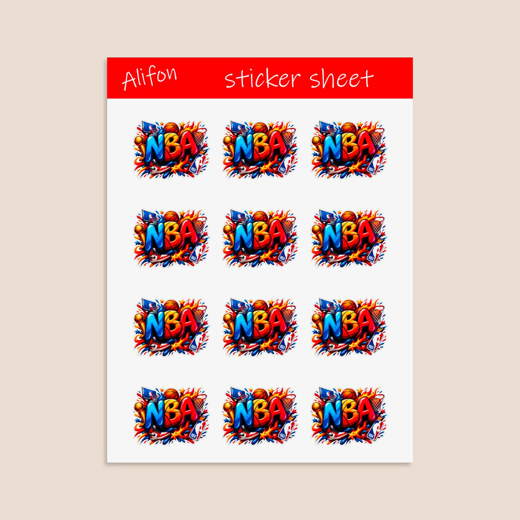NBA Sticker Sheet