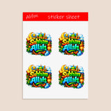Subhan Allah Sticker sheet