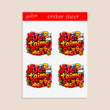 Je t’aime Sticker Sheet