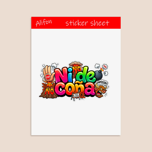 Ni de coña Sticker Sheet