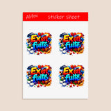Ex en fuite Sticker Sheet