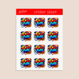 Ex en fuite Sticker Sheet