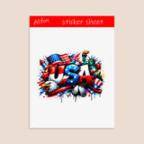 USA Sticker Sheet