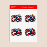 USA Sticker Sheet