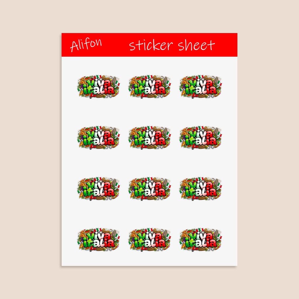 Viva Italia Sticker Sheet