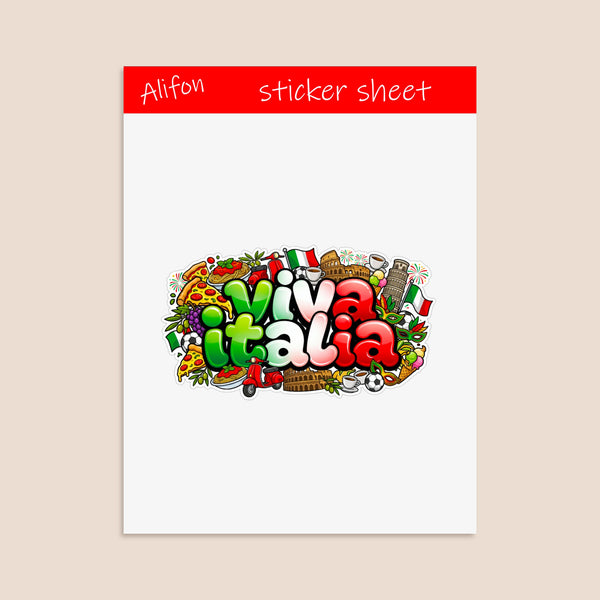 Viva Italia Sticker Sheet
