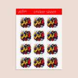Planche de Stickers Plastifiés « لا أبالي » – Détachement, Humour & Liberté !