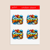 Sorry Sticker Sheet