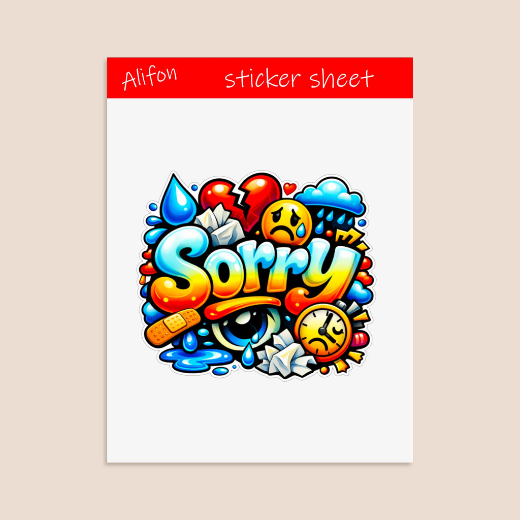 Sorry Sticker Sheet