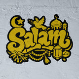 Salam stencil double layer Bubble Graffiti Style