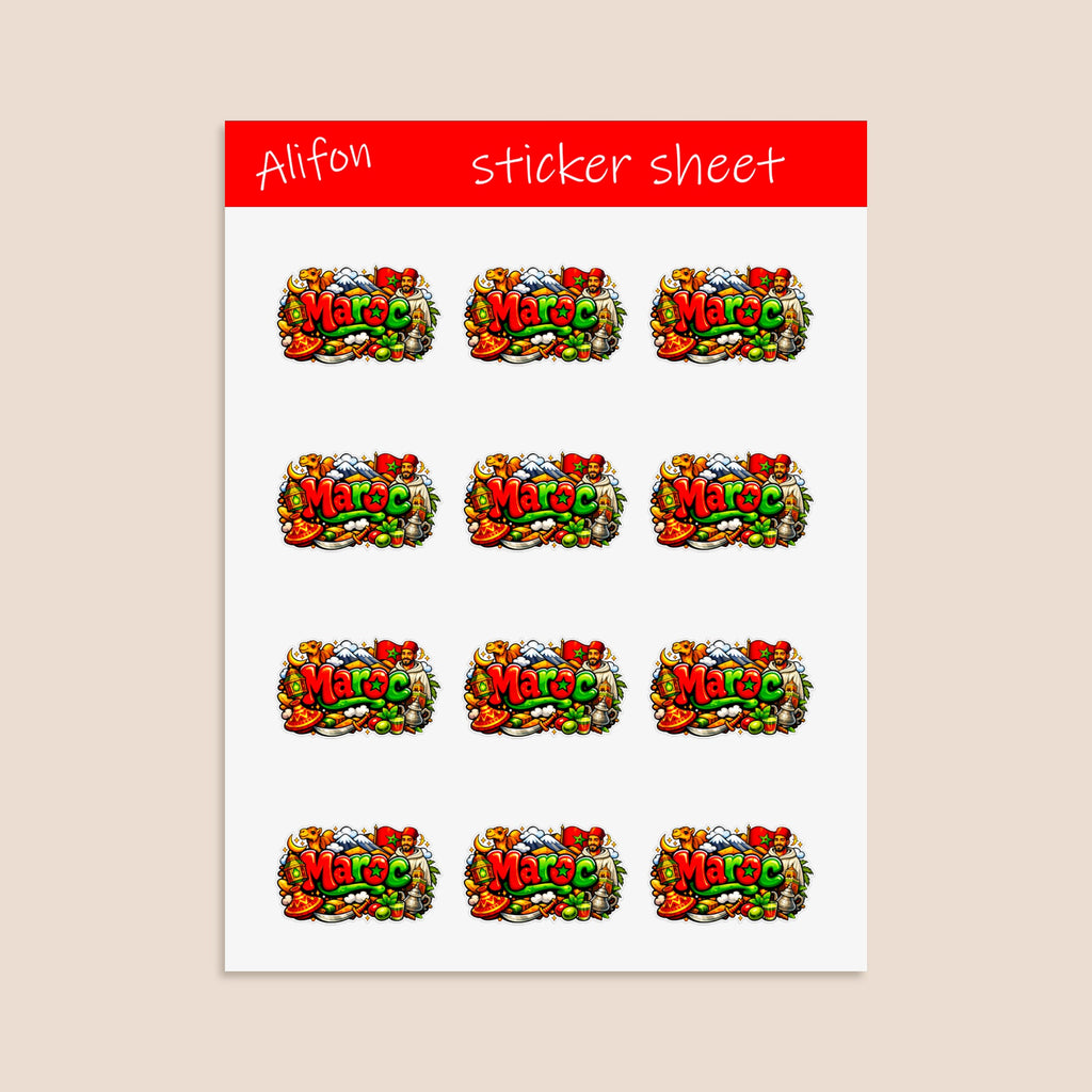 Maroc Sticker Sheet