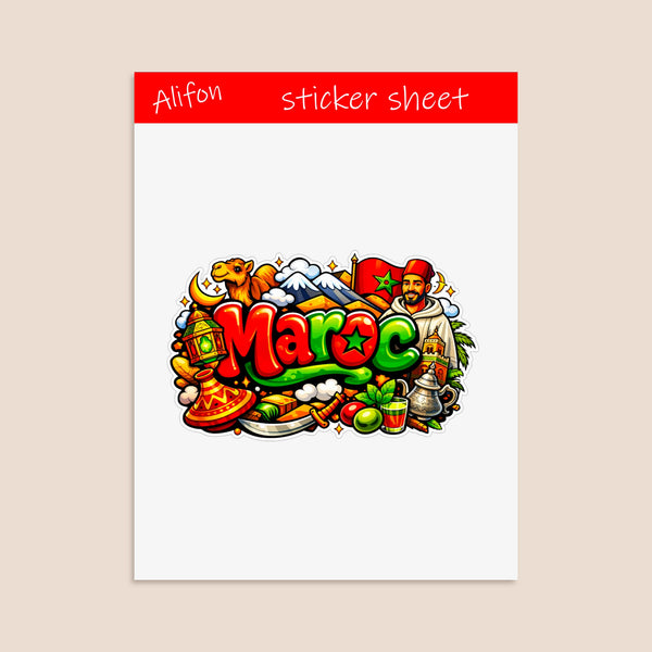 Maroc Sticker Sheet