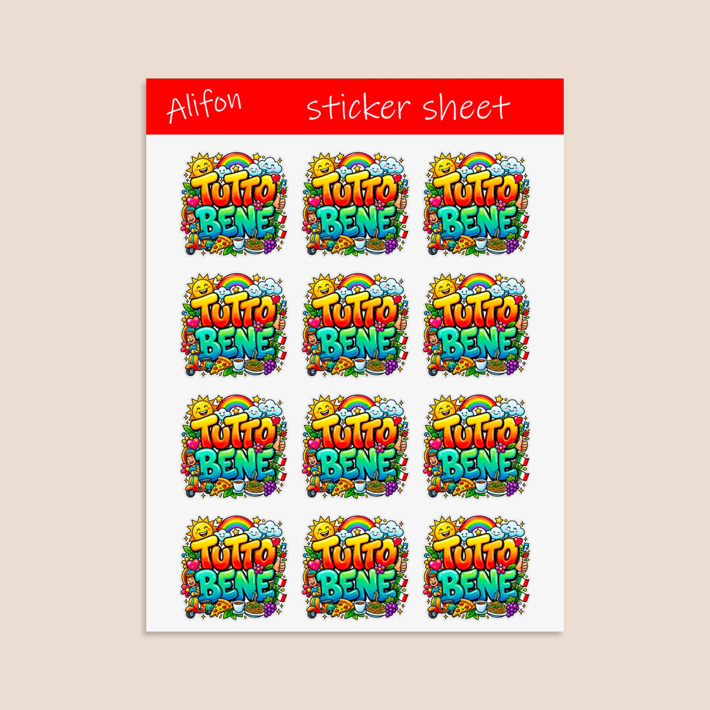 Tutto Bene Sticker Sheet