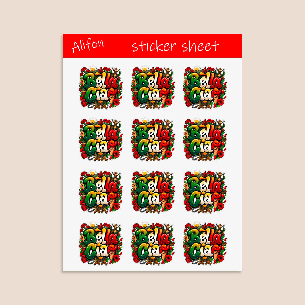 Bella Ciao Sticker Sheet