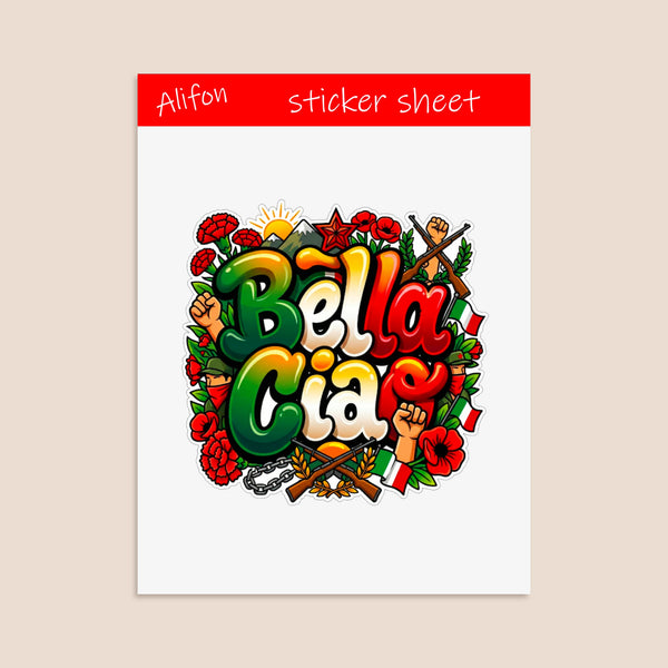 Bella Ciao Sticker Sheet