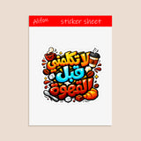 La tkallemni qabl al qahwa Sticker Sheet