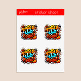 La tkallemni qabl al qahwa Sticker Sheet