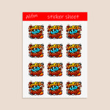 La tkallemni qabl al qahwa Sticker Sheet