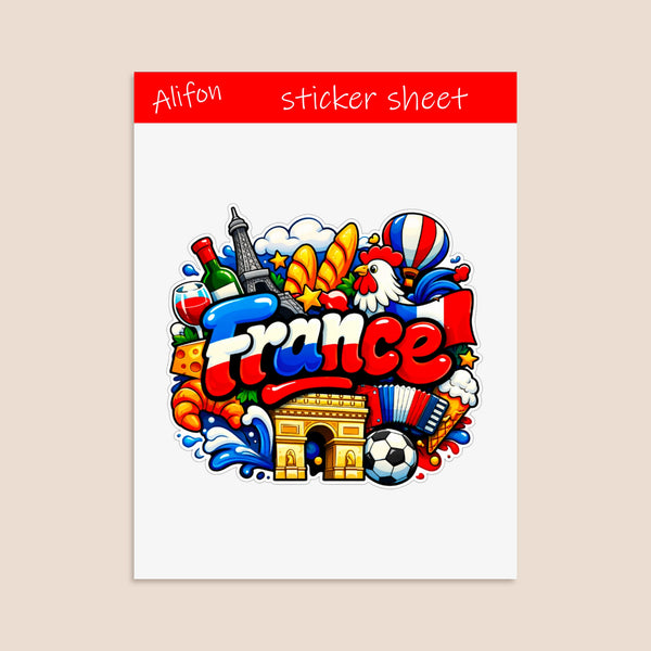 France Sticker Sheet