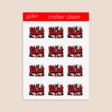 Planche de Stickers Plastifiés « الخيانة » – Expression Forte & Philosophie !
