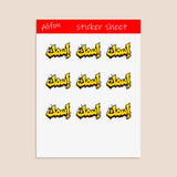 Planche de Stickers Plastifiés Personnalisés « Graffiti Arabe » – Votre Nom en Arabe, Style Street Art Urbain !