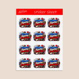Laminated Sticker Sheet « Liberté, Égalité, Fraternité » – French Republic Motto & Historic Pride