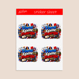 Laminated Sticker Sheet « Liberté, Égalité, Fraternité » – French Republic Motto & Historic Pride