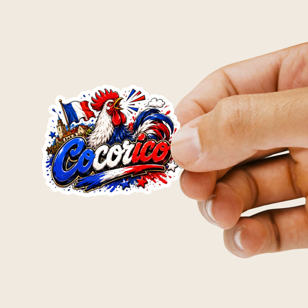 Planche de Stickers Plastifiés « Cocorico » – Humour, Fierté & Esprit Gaulois !