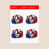 Planche de Stickers Plastifiés « Cocorico » – Humour, Fierté & Esprit Gaulois !