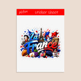 Planche de Stickers Plastifiés « La France » – Fierté, Élégance & Esprit Local !