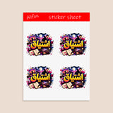 Laminated Arabic Sticker Sheet « اشتياق » – Poetry, Longing & Deep Emotion