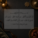 Pochoir Géant "Sourate Al-Falaq" (سورة الفلق) Style Thuluth – Grand Format Modulaire